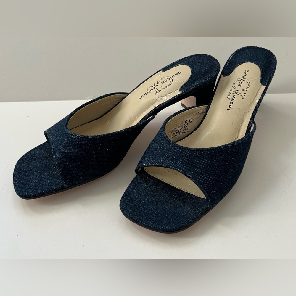 Chinese Laundry Womens SLIDE Sandal Blue 8M